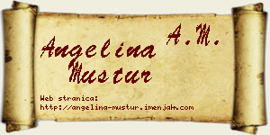 Angelina Mustur vizit kartica
